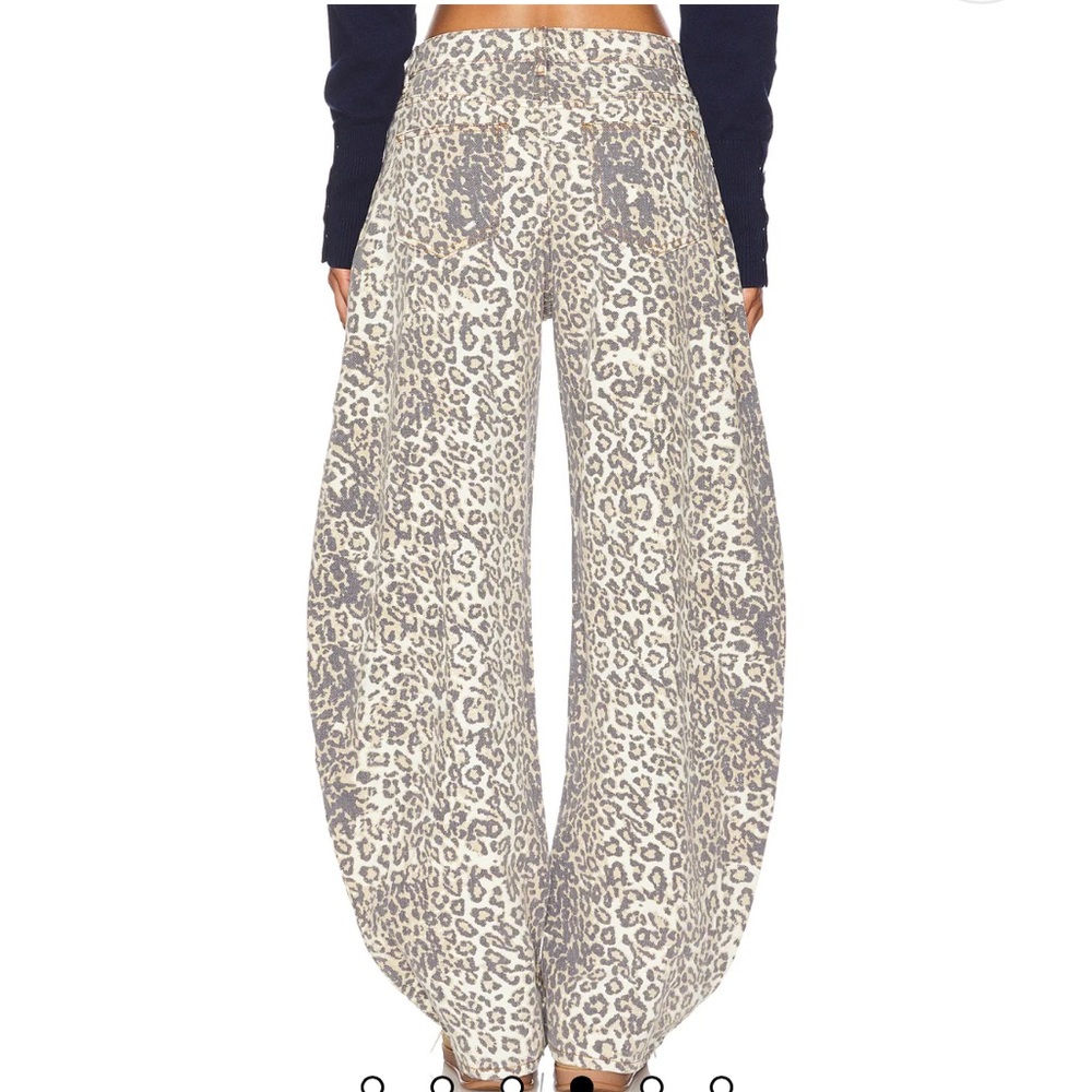 Lioness faded leopard jeans